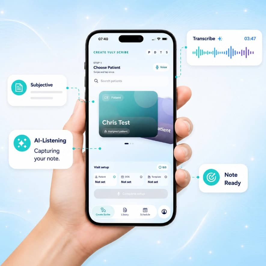 YULY Scribe mobile capture and note workflow